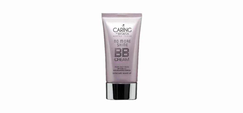 Caring by Biokos No More Shine BB Cream memiliki kandungan balancing complex untuk mengontrol wajah berminyak dan berkeringat.