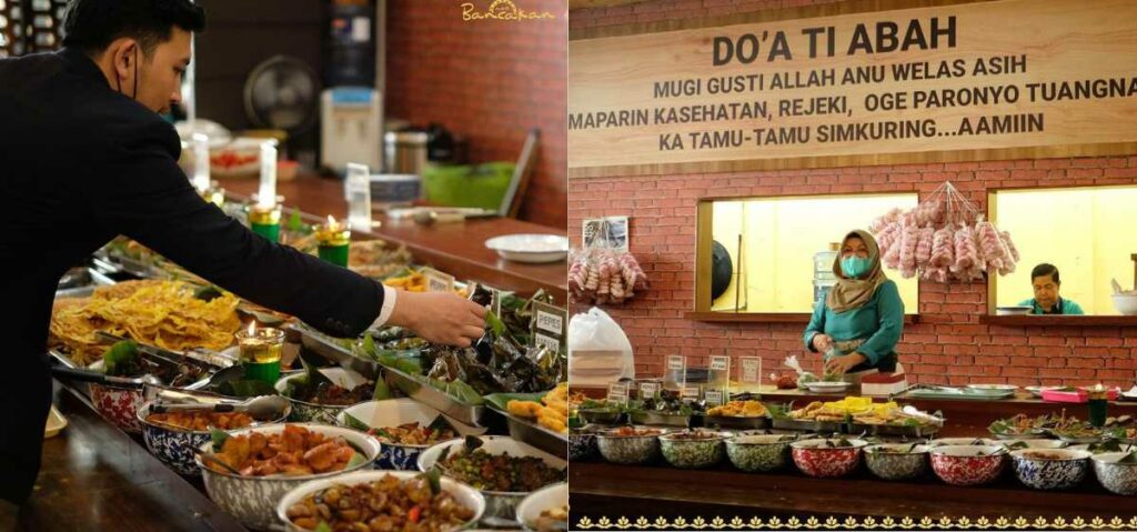 Nasi Bancakan termasuk dalam tempat berbuka puasa di Bandung yang murah dan bervariasi.