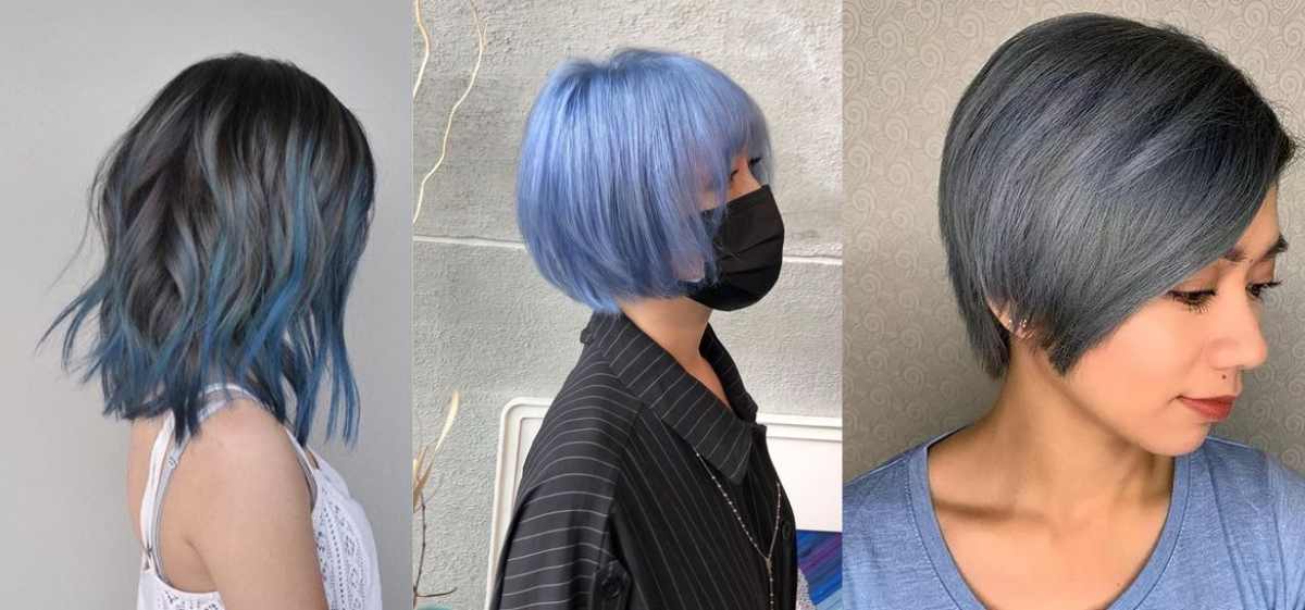 Pilihan warna rambut yang kekinian berikutnya adalah warna rambut blue grey.

JIka kamu pemilik kulit sawo matang, warna rambut yang bagus adalah blue grey.