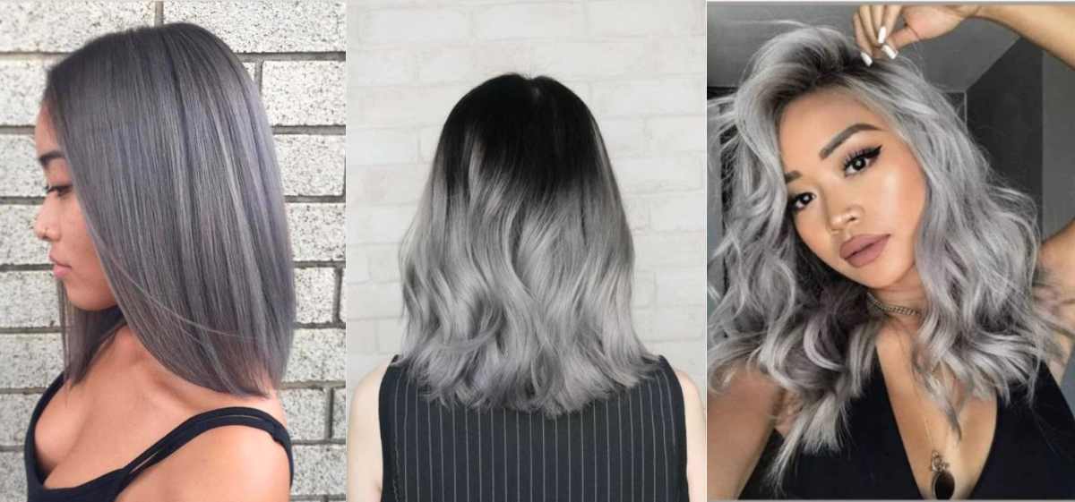 warna yang bagus berikutnya adalah warna rambut silver atau grey